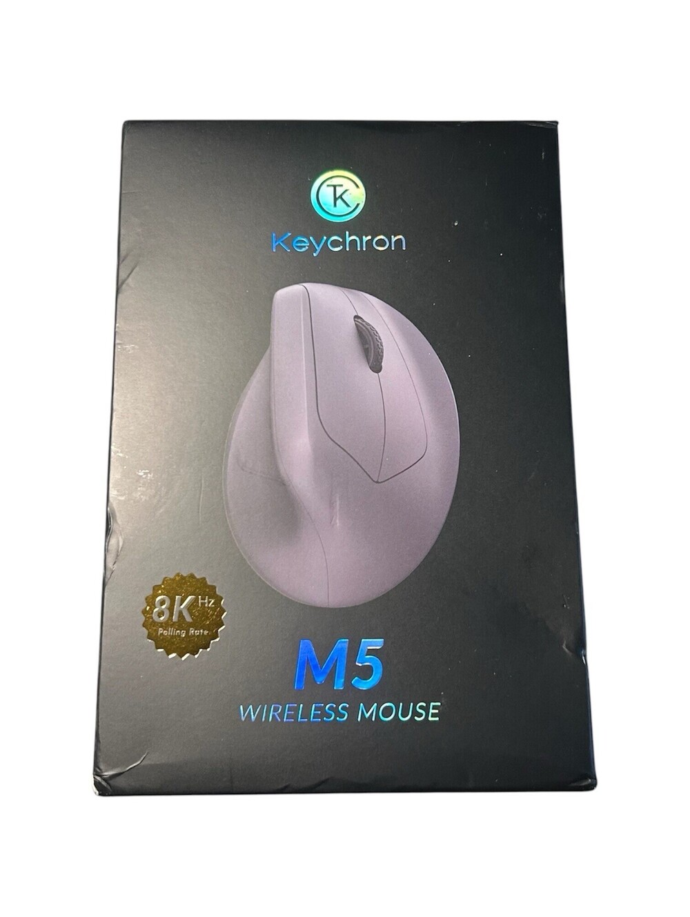 Keychron M5 Wireless Optical Mouse Ergonomic 30000 DPI 6-Button Black M5-A23 NEW